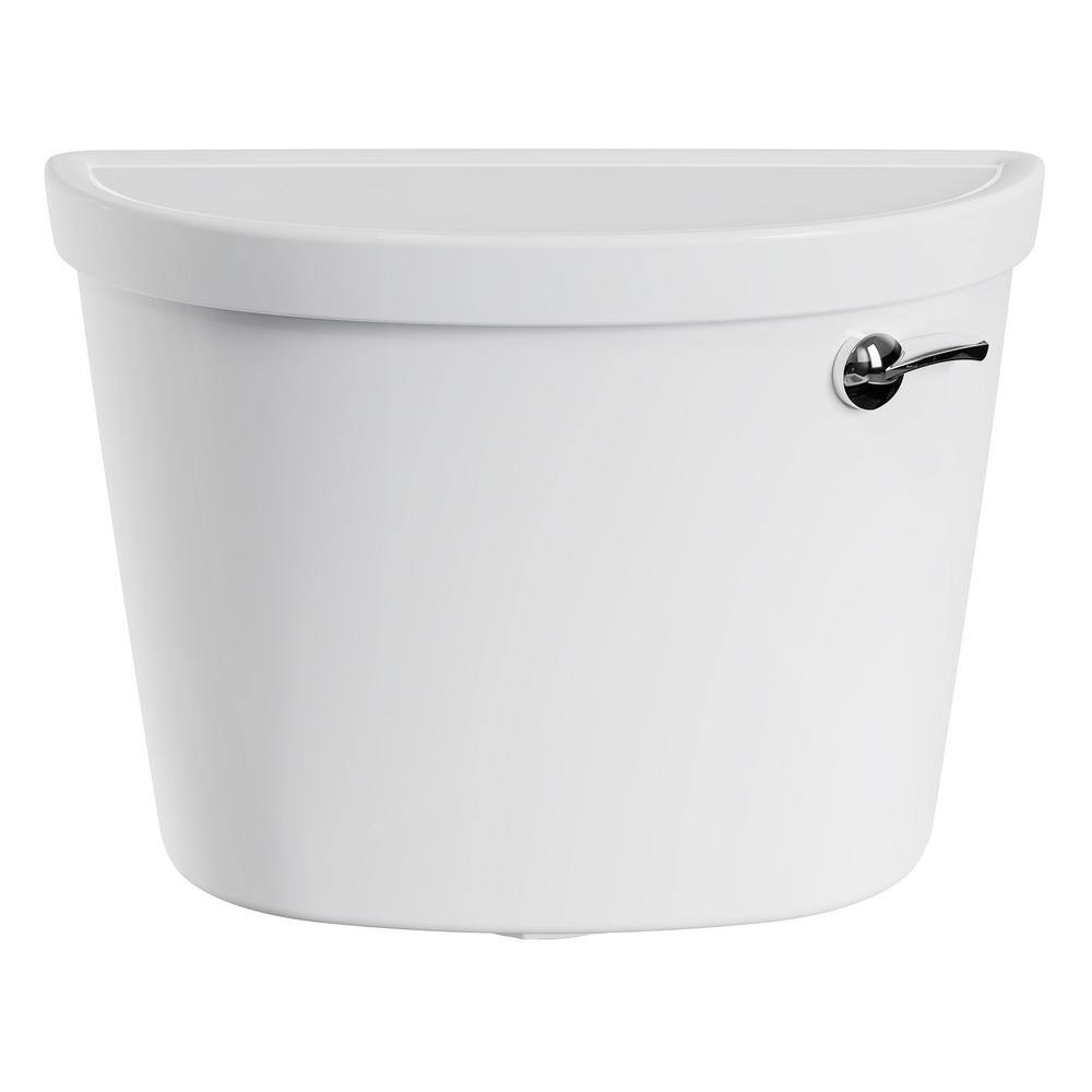 White Ceramic Right-Hand Trip Lever Toilet Tank