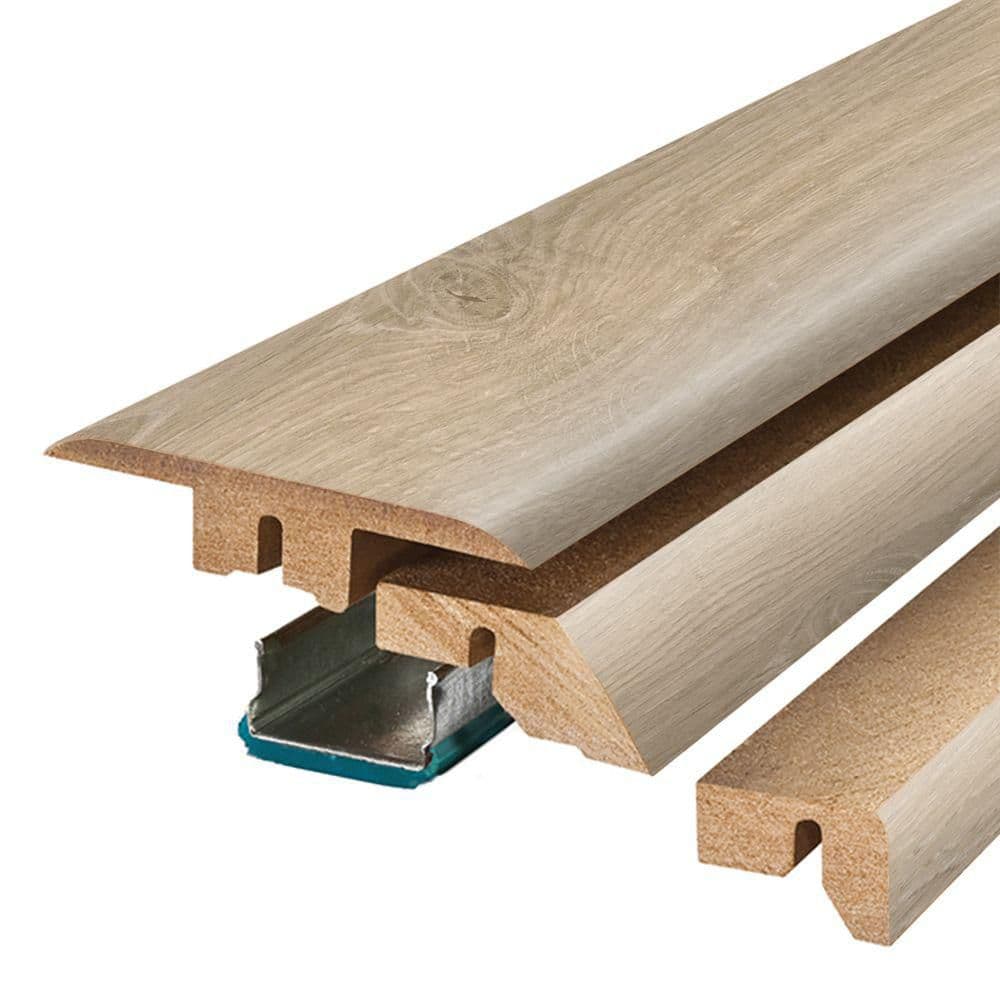 Light Ledford 0.75 in. T x 2.37 in. W x 78.7 in. L Textured Wood Look Laminate Moulding/Trim 4 in 1 Molding price history on PriceWatchPro