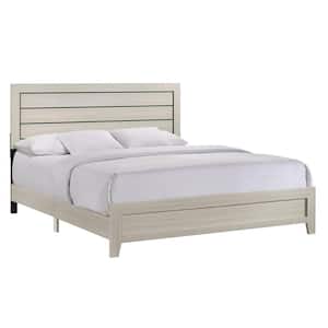 Picket House Furnishings Poppy King Panel Bed in Gray