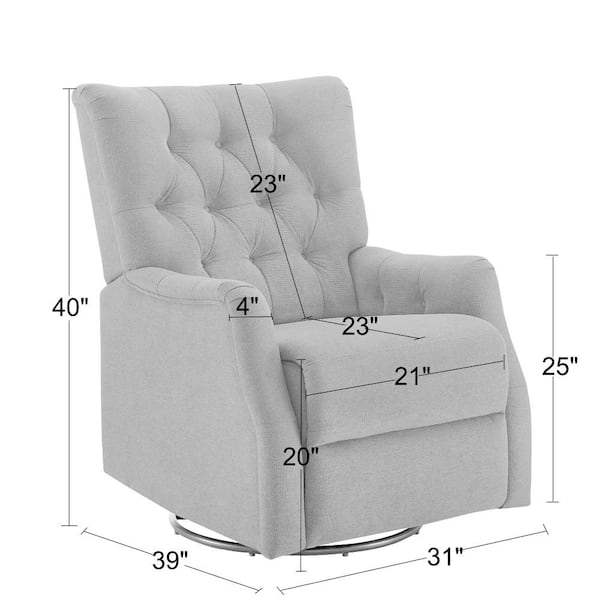 overstuffed glider rocker