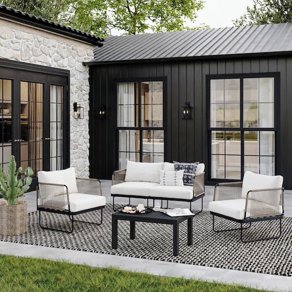 Standish Target Black Outdoor Chairs Nathan James Isla Bohemian - Main Image