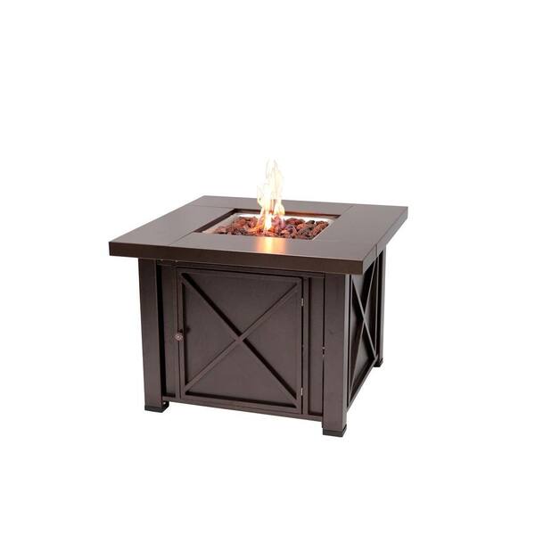 Fire Sense 38 in. X Design Propane Gas Fire Pit