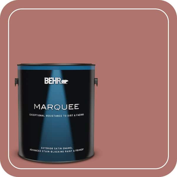 BEHR MARQUEE 1 gal. #PMD-81 Tandoori Spice Satin Enamel Exterior Paint & Primer