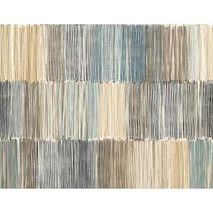 60.75 sq. ft. Coastal Haven Cabana Arielle Abstract Stripe Embossed Vinyl Unpasted Wallpaper Roll