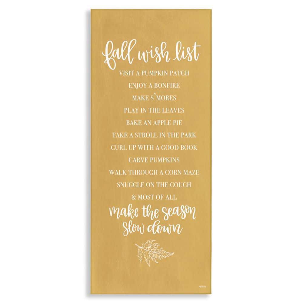 Tan Fall Wish List by Imperfect Dust Unframed Graphic Nature Art Print 48 in. x 20 in. price history on PriceWatchPro