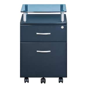 Home Decorators Collection Bradstone 2 Drawer Charcoal Black File Cabinet  JS-3418-B - The Home Depot