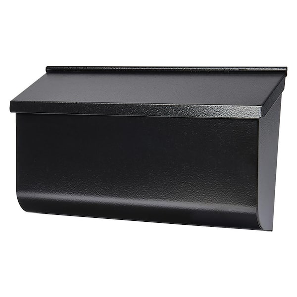 Gibraltar Mailboxes Woodlands Black, Medium, Steel, Wall Mount Mailbox