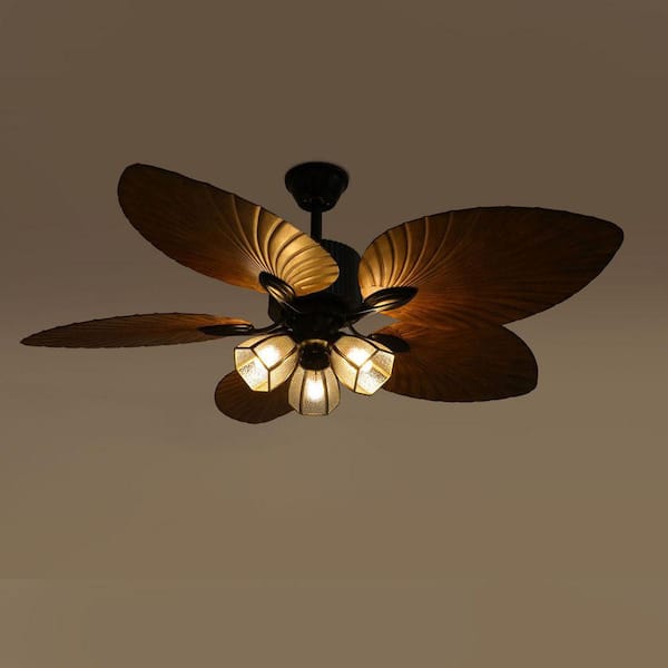 Reviews for OUKANING 52 in. Indoor Black Modern Ceiling Fan with 5