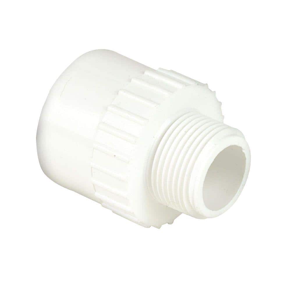 Dura 1 In X 3 4 In Sch 40 Pvc Reducing Male Adapter C436 131 The Home Depot