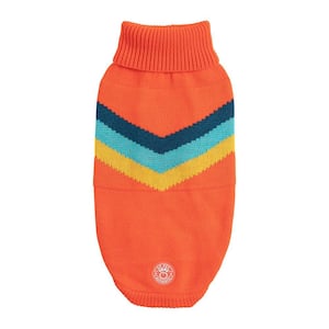 3X-Small Orange Alpine Sweater for Dogs