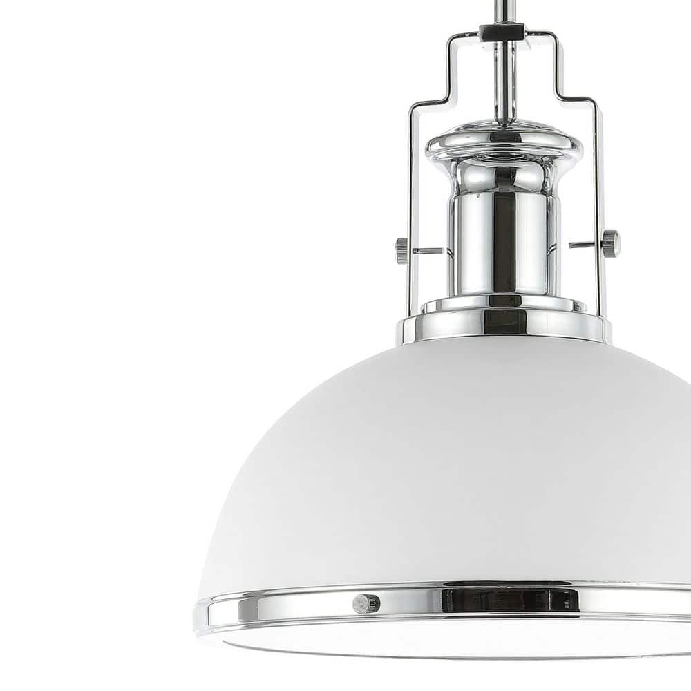 Homer 13" Chrome LED Globe Pendant Light