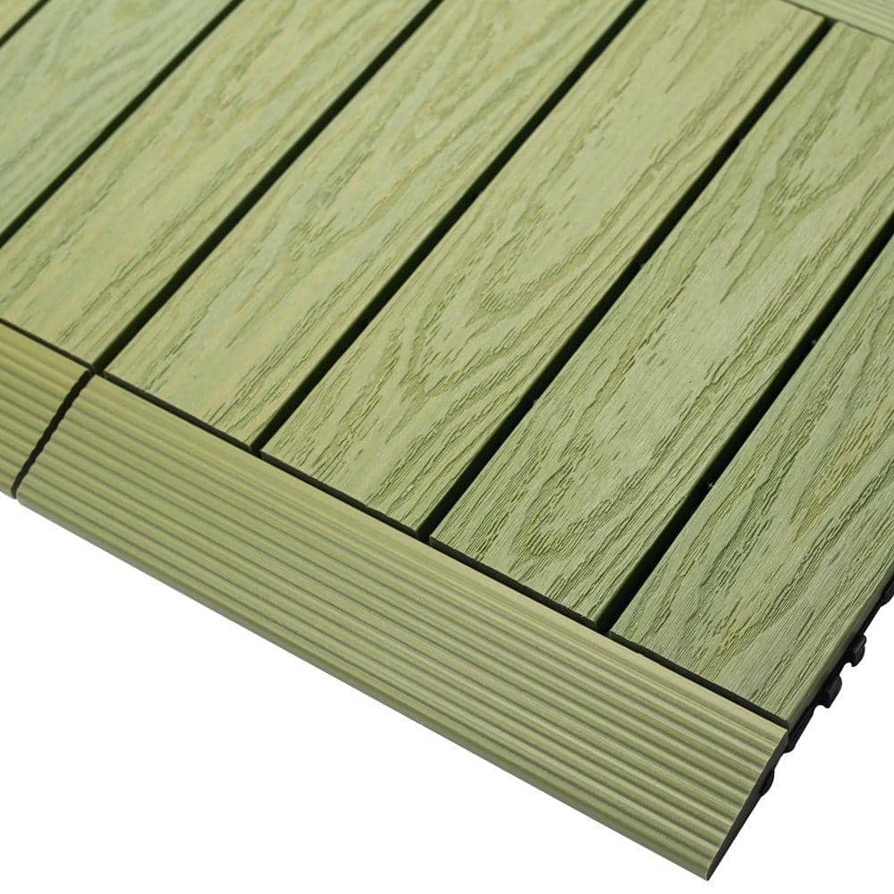 y*iFTWO（FNTC ）BLACK DECK 157 W NewTechWood UltraShield Naturale 1 ft. x 2 ft. Quick Deck