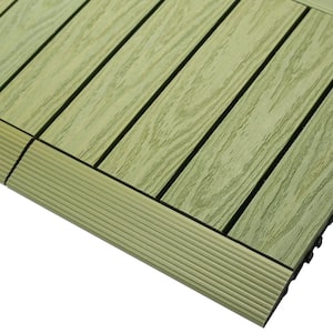 1/6 ft. x 1 ft. Quick Deck Composite Deck Tile Straight Fascia in Irish Green (4-Pieces/Box)