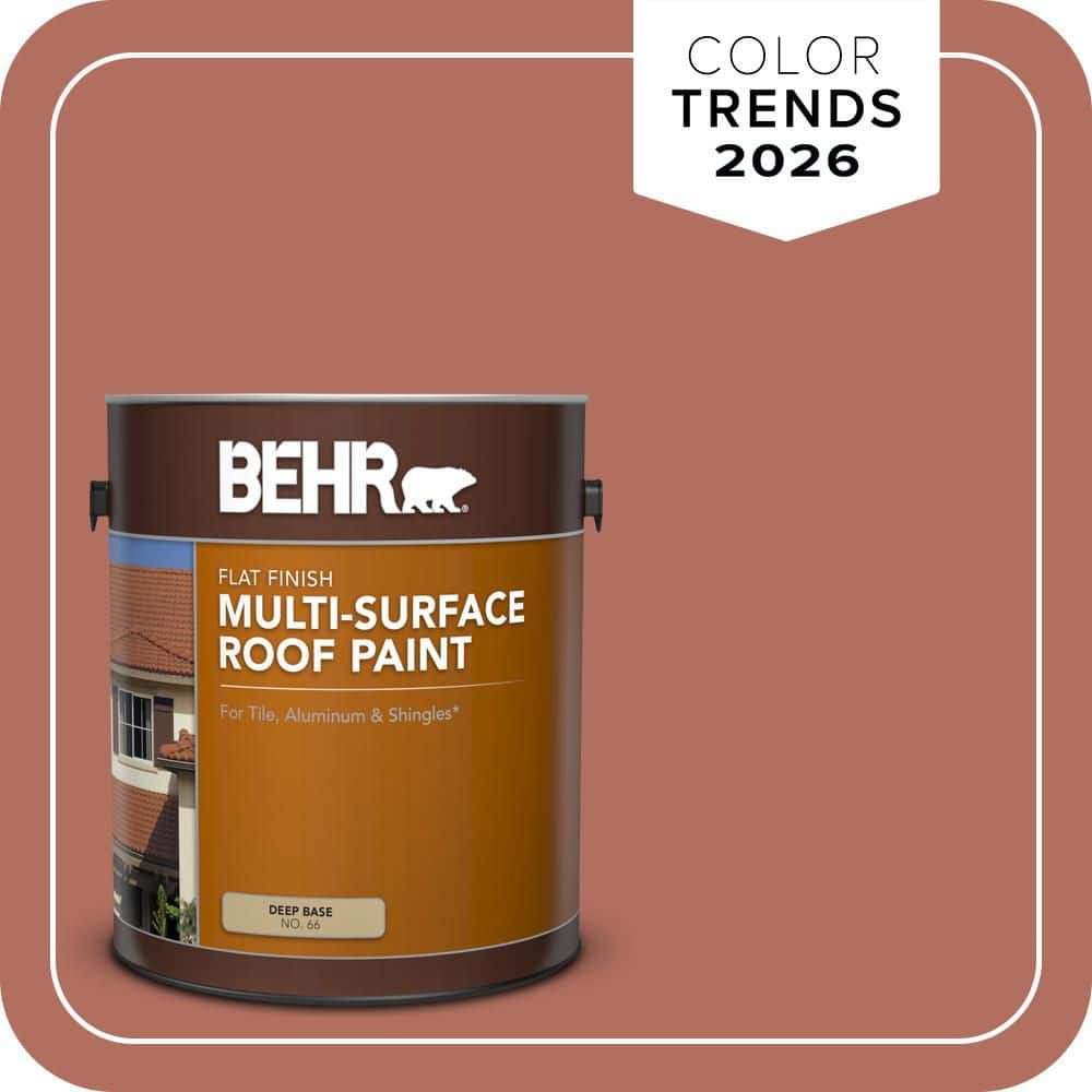 BEHR 1 gal. #PPU2-12 Terra Cotta Urn Flat Multi-Surface Exterior