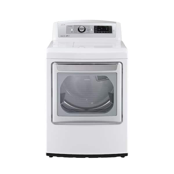 LG EasyLoad 7.3 cu. ft. Gas Dryer with Steam in White