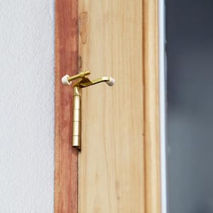 Standard Hinge Pin Door Stop, Polished Brass (5-Pack)