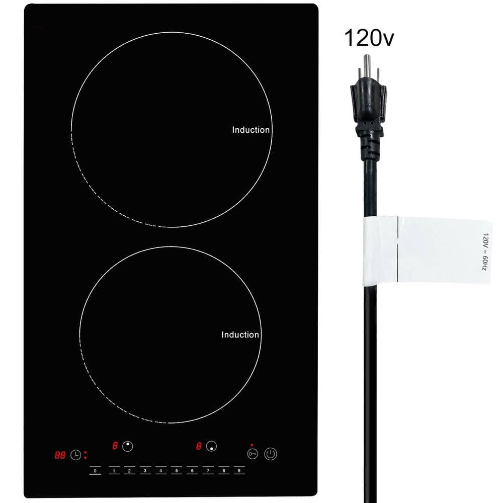 12 in. 2-Burner 1800W Electric Induction Cooktop with Touch Control and Child Lock price history on PriceWatchPro
