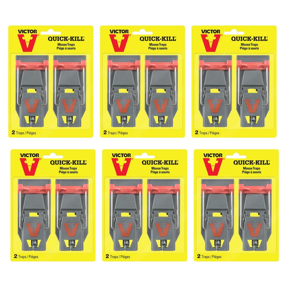 Victor Indoor and Outdoor Humane Instant-Kill One-Click Poison-Free  Reusable Mouse Trap (12-Count) M140C-CASEKIT - The Home Depot