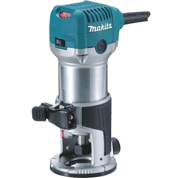 Makita - 6.5 Amp 1-1/4 HP Corded Fixed Base Variable Speed Compact Router with Quick-Release