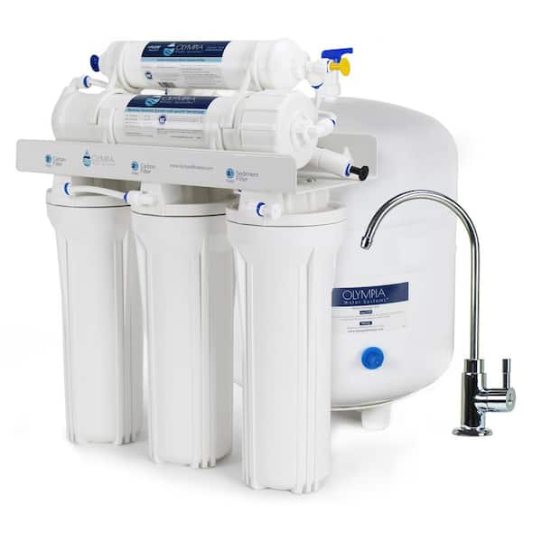 Olympia Water Systems 5-Stage Undersink Reverse Osmosis Water Filtration System with 80 GPD RO Membrane