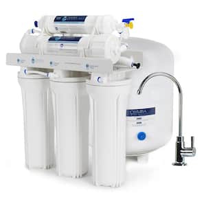 5-Stage Undersink Reverse Osmosis Water Filtration System with 80 GPD RO Membrane