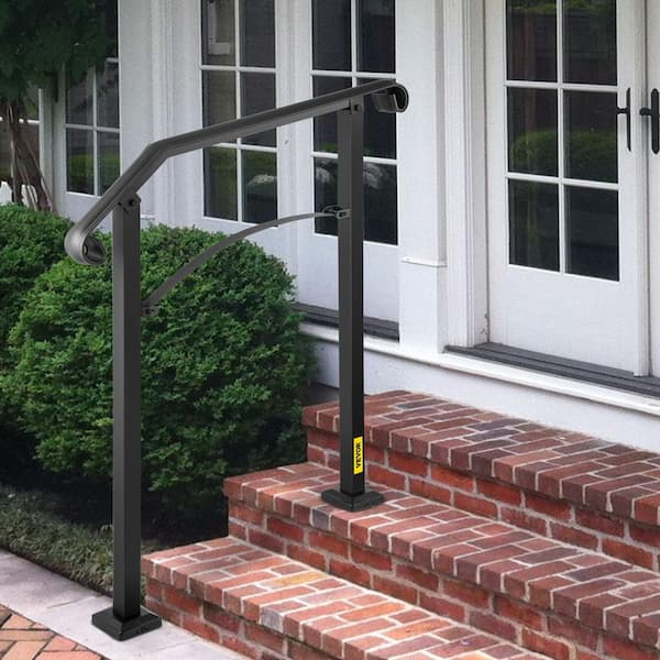 VEVOR Outdoor Stair Railing, Fits for 1-5 Steps Transitional