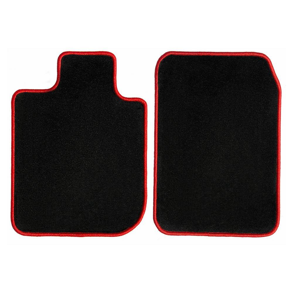Ram Pickup 1500 (2 Door Regular Cab) Black with 2-PieceRed Edging Carpet Car Mats/Floor Mats Custom Fit for 2010-2018 price history on PriceWatchPro