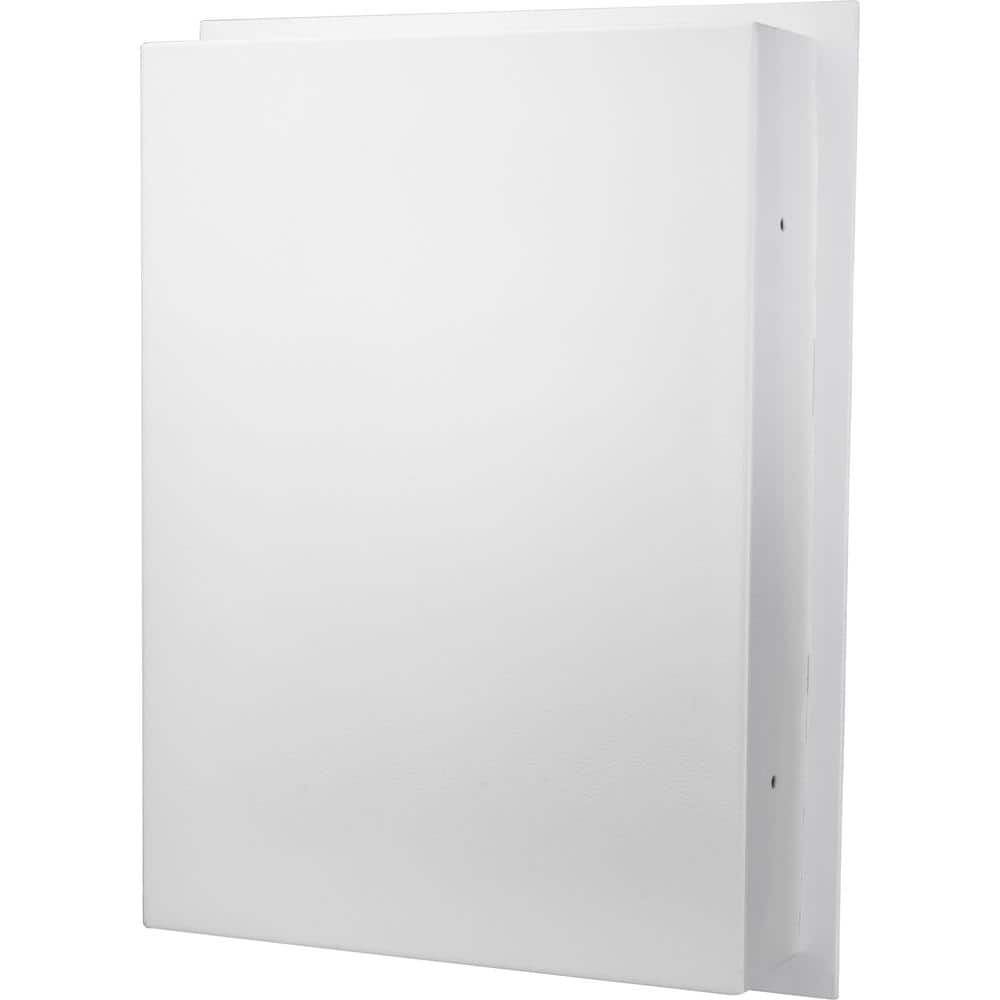 White Steel Biometric Fingerprint Wall Safe with Batteries