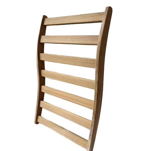 25.98 in. L x 16.33 in. W x 1.77 in. H Ergonomic Sauna Backrest in Wood Color