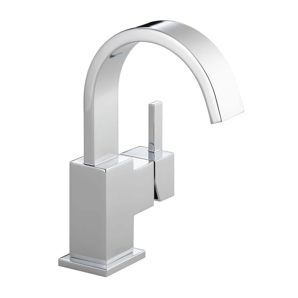 Chrome Modern Single Handle Bathroom Faucet