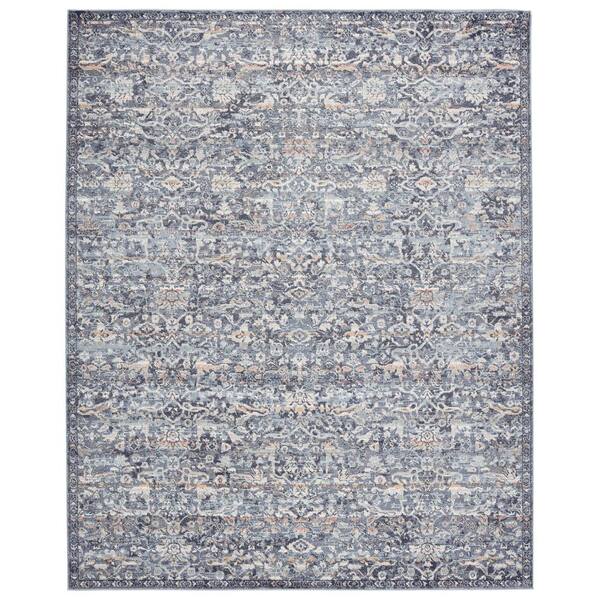 Jaipur Living Abrielle Dark Blue/Gray 8 ft. x 10 ft. Oriental Rectangle Area Rug