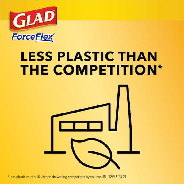 Glad ForceFlex Drawstring Large Trash Bags Pine-Sol Original Scent