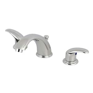 Legacy 8 in. Widespread 2-Handle Bathroom Faucets with Plastic Pop-Up in Polished Chrome
