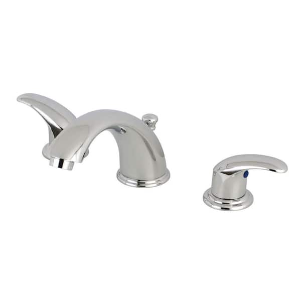 Kingston Brass Legacy 8 in. Widespread 2-Handle Bathroom Faucets with Plastic Pop-Up in Polished Chrome