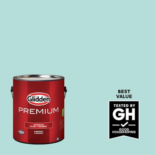Glidden Premium 1 gal. PPG1231-3 Minerva Flat Interior Paint