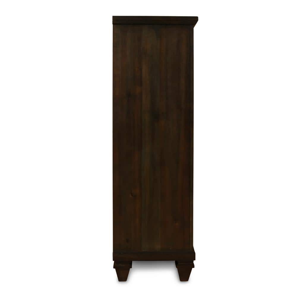 Sevilla Walnut Finish Acacia Wood King Bedroom Set