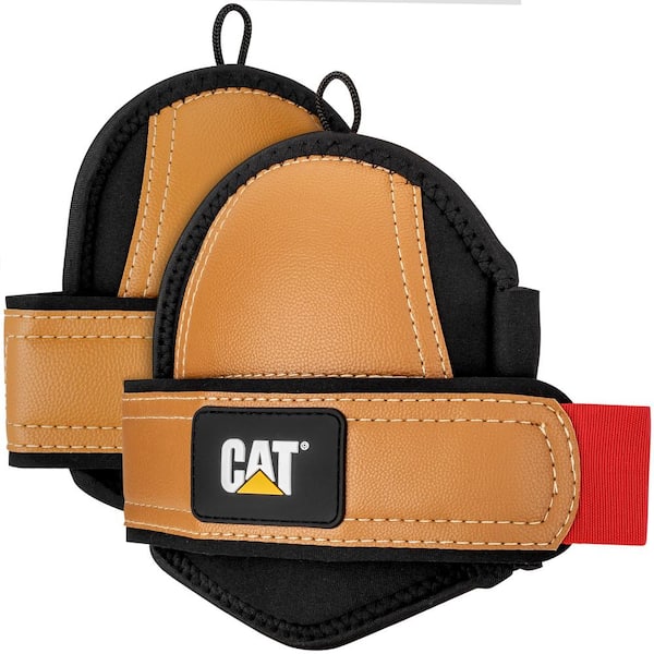 CAT Ultra-Soft Medium Brown Foam Knee Pads with Adjustable Strap