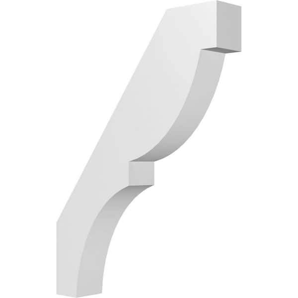 Ekena Millwork Valencia 3 in. W x 22 in. H x 16 in. D Polyurethane Knee Brace