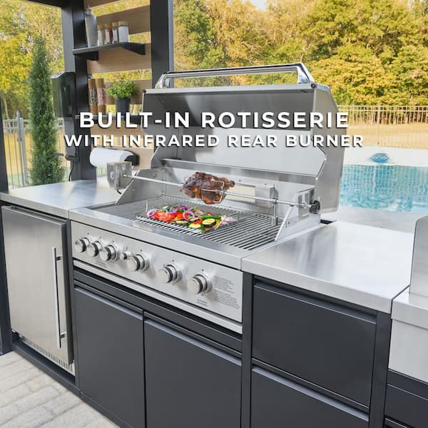 Backyard Discovery Fusion Flame 2 5-Burner Propane Gas Grill