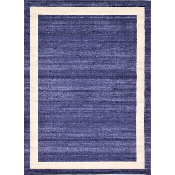 Unique Loom Del Mar Maria Navy Blue 8' 0 x 11' 4 Area Rug