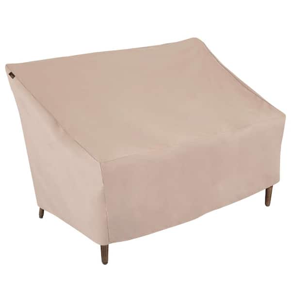 MODERN LEISURE Chalet Water Resistant Outdoor Patio Loveseat Cover, 57.5 in. W x 38 in. D x 38 in. H, Beige