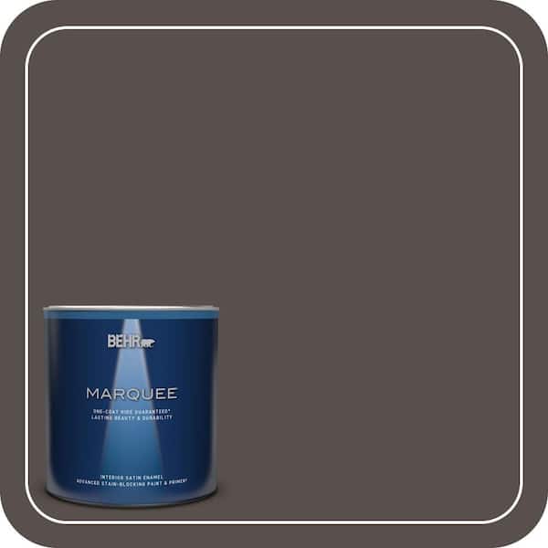 BEHR MARQUEE 1 qt. #ECC-41-2 Willow Wood Satin Enamel Interior Paint & Primer