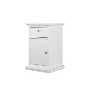 Sonoma White 1-Drawer 17.15 in. W Nightstand