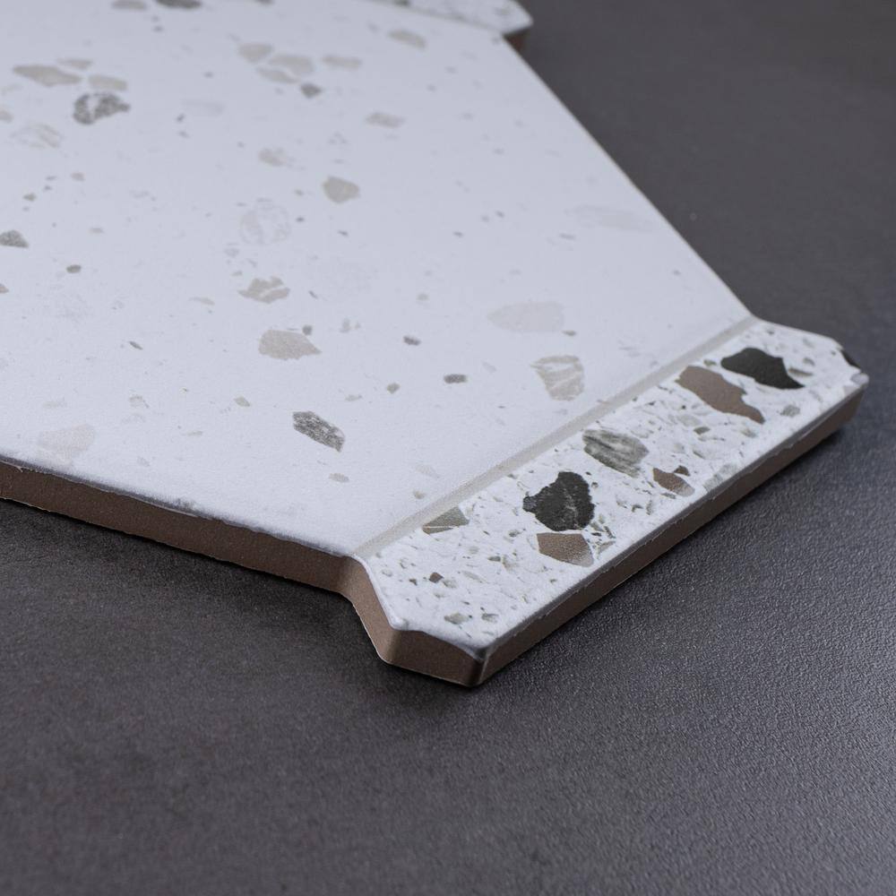 Blianco White Hexagon Matte Porcelain Wall & Floor Tile