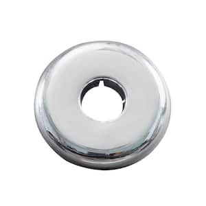 1/2 in. Chrome-Plated Plastic Iron Pipe Size Flange Escutcheon Plate