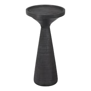 Omni 11.0 in.W Black 22.0 in.H Round Mango Wood End Table