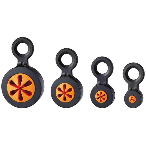 Ergodyne Squids Black and Orange Hand Tool Attachment Trap - Slips (4-Pack)