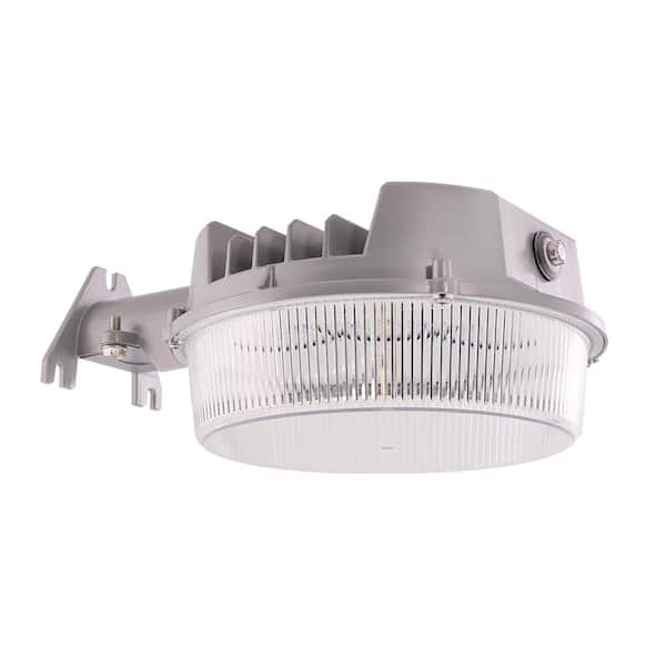 HALO ALB 125-Watt Equivalent Integrated LED Gray Dusk to Dawn Area Light, 4000K