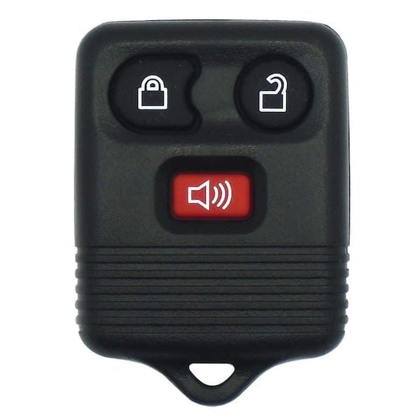 Ford 3-Button Keyless Entry Remote Replacement Case - Black Shell, No Electronics - Easy DIY Fit, Durable Design