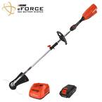 eFORCE 56V Brushless Cordless Battery 16 in. Attachment Capable String Trimmer and 2.5Ah Battery and Charger